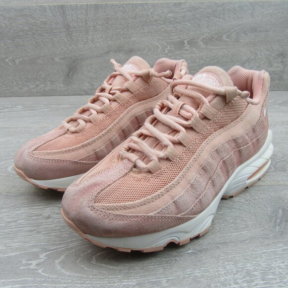 Nike Air Max 95 Sneakers Size 6Y Coral Pink Stardust  *USED* - Picture 1 of 12